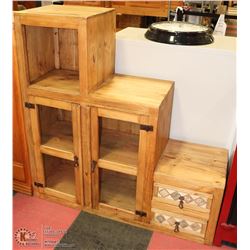 SOLID WOOD STEP STYLE SHELF