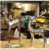 Image 1 : 2 CHROME SHOWHOME REINDEER DECOR