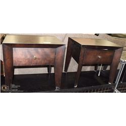 PAIR OF SHOWHOME SINGLE DRAWER NIGHT STANDS