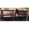 Image 1 : PAIR OF SHOWHOME SINGLE DRAWER NIGHT STANDS