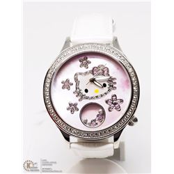 33) HELLO KITTY LADIES WATCH W/ SAPPHIRES