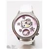 Image 1 : 33) HELLO KITTY LADIES WATCH W/ SAPPHIRES