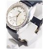 Image 2 : 37) NOBEL ST. SILVER QUARTZ GENUINE LEATHER WATCH