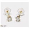 Image 1 : 38) 14K YELLOW GOLD DIAMOND STUD EARRINGS