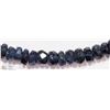 Image 2 : 39) 18K WHITE GOLD SAPPHIRE BEAD NECKLACE