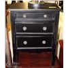 Image 1 : SHOWHOME BLACK 3 DRAWER END TABLE