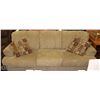 Image 1 : FABRIC SOFA  WITH THROW CUSHIONS.