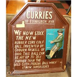 WOODEN GOLF DECOR SIGN