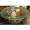 Image 1 : SHOWHOME DECORATIVE BOWL WITH FANCY BALLS