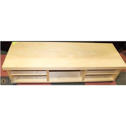 ROLLING WOOD ENTERTAINMENT STAND