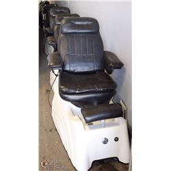LOT OF 5 PEDICURE CHAIRS.