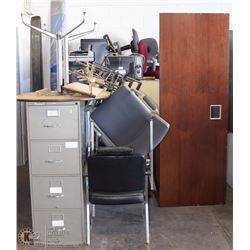 LARGE SECTION OF OFFICE FURNITURE AND FILING