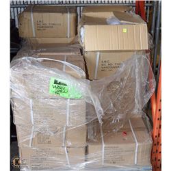 PALLET WITH 19 CASES OF 23 NEW SINGLE WHITE FLAT