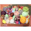 Image 1 : FLAT OF ASSORTED YARNS, WOOL ETC