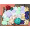Image 1 : FLAT OF ASSORTED YARNS MOSTLY BABY BRAID FRINGE