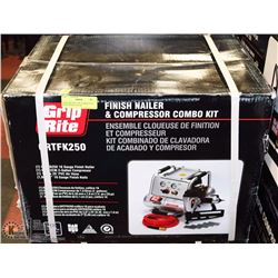 GRIP RIGHT FINISHING NAILER AND COMPRESSOR KIT