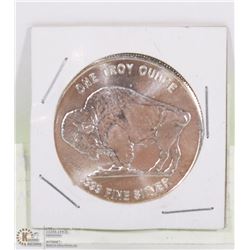 .999 TROY OUNCE SILVER BUFFALO COIN.
