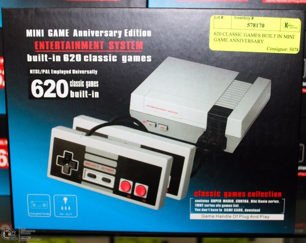620 CLASSIC GAMES BUILT IN MINI GAME ANNIVERSARY