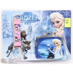 DISNEY FROZEN WATCH AND WALLET
