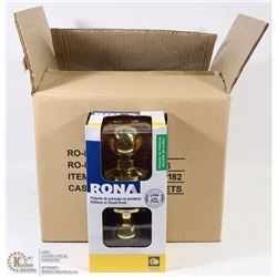 CASE OF 6 RONA HALL AND CLOSET HANDLE SETS