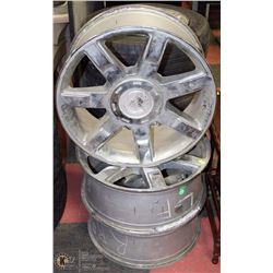 LOT OF 3 -22" CHROME  RIMS
