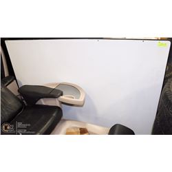 4' X 6' COMMERCIAL WHITE BOARD - MOUNTED ON 3/4"