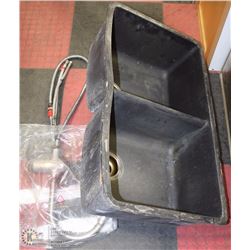 BLACK DOUBLE KITCHEN SINK