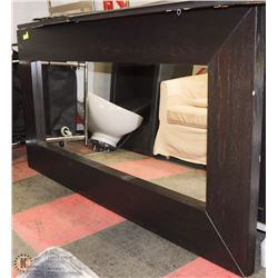 LARGE WOOD BLACK MIRROR 75"X37"