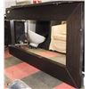 Image 1 : LARGE WOOD BLACK MIRROR 75"X37"