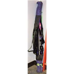 HEAD SKIIS WITH POLES AND BAG