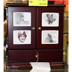 WOOD PICTURE FRAME JEWELLERY BOX