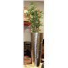 Image 1 : ARTIFICIAL PLANT WITH CHROME PLANTER 65"H