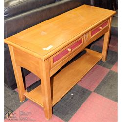 HALL TABLE. 50"X18"X28"H