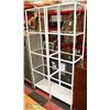 Image 1 : PAIR OF SHOWHOME 6' METAL AND GLASS SHELVES