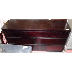 SHOWHOME BLACK 6 DRAWER DRESSER