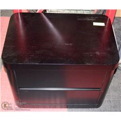 BLACK SHOWHOME 2 DRAWER NIGHT STAND