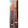 Image 1 : A PAIR OF ORIENTAL MASKS / STATUES 60” HIGH