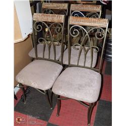 4 OUTDOOR PATIO CHAIRS