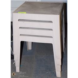 4 OUTDOOR PATIO TABLES