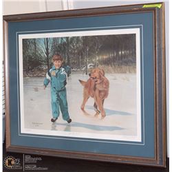 28X34 SIGNED NUMBERED PRINT BY KARL BARNHART.