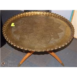 MODERN SPIDER MOUNT COFFEE TABLE WITH BRASS