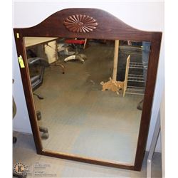 WOOD 31"X42" DRESSER MIRROR