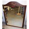 Image 1 : WOOD 31"X42" DRESSER MIRROR