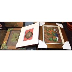 GROUP OF 3 FRAMED PICTURES