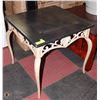 Image 1 : SHOWHOME BLACK TOP METAL BASE END TABLE.