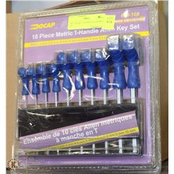 10PC METRIC T HANDLE ALLEN KEY SET