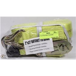 2" X 27'   HEAVY DUTY RATCHET TIE DOWN