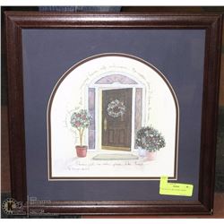 "NO PLACE LIKE HOME" PRINT FRAMED