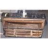Image 1 : 1930'S WOOD TOOL BOX WITH VINTAGE DRILL AND 2