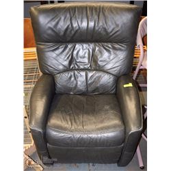 LEATHER RECLINING CHAIR, HAS SOME WEAR